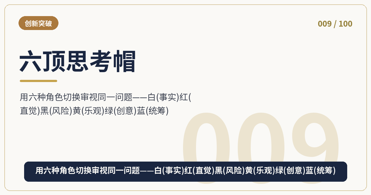 六顶思考帽
