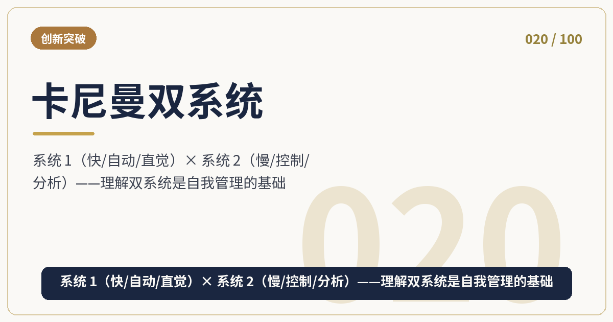 卡尼曼双系统