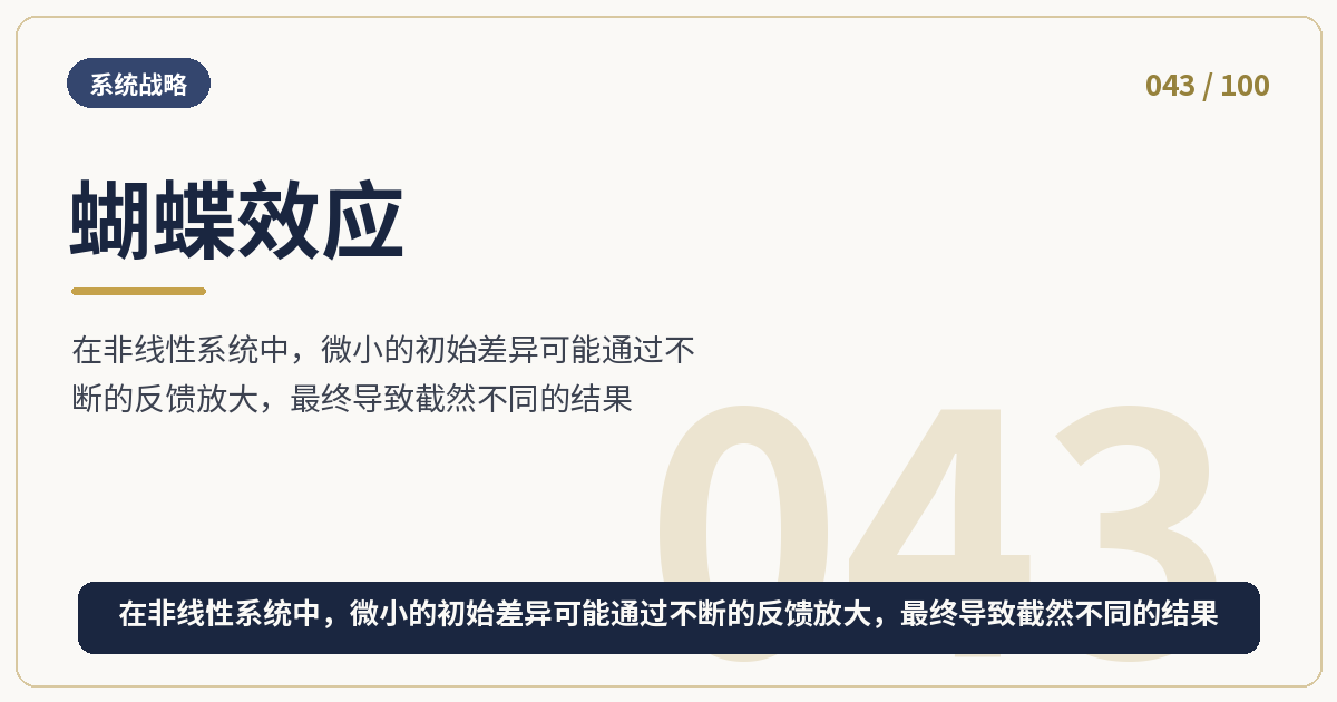 蝴蝶效应