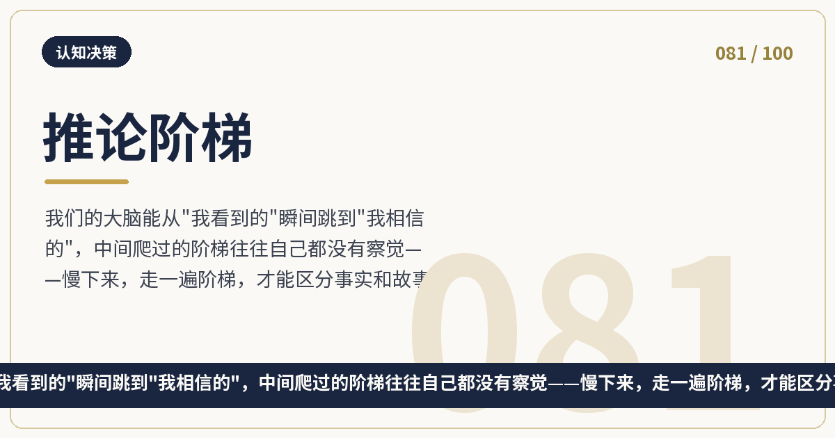 推论阶梯