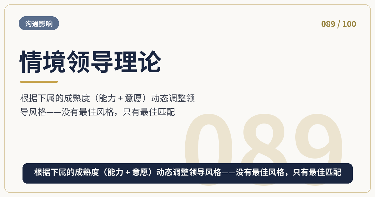 情境领导理论