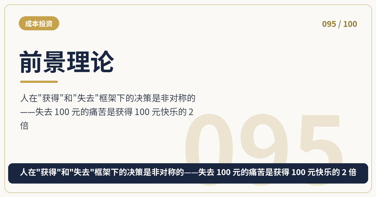 前景理论