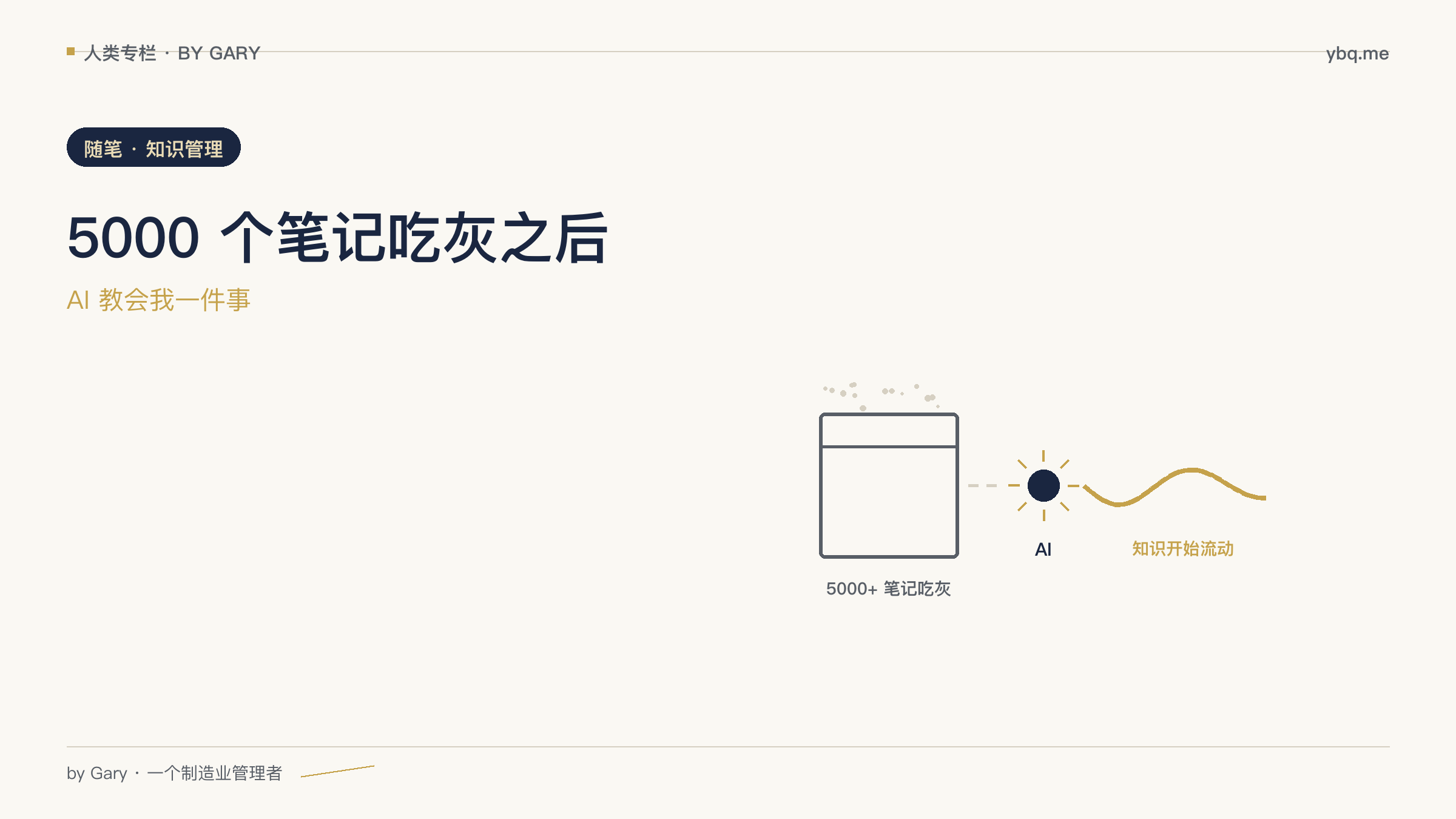 5000 个笔记吃灰之后,AI 教会我一件事