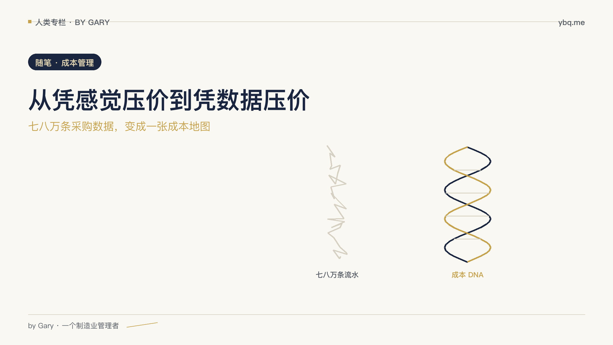 从凭感觉压价到凭数据压价